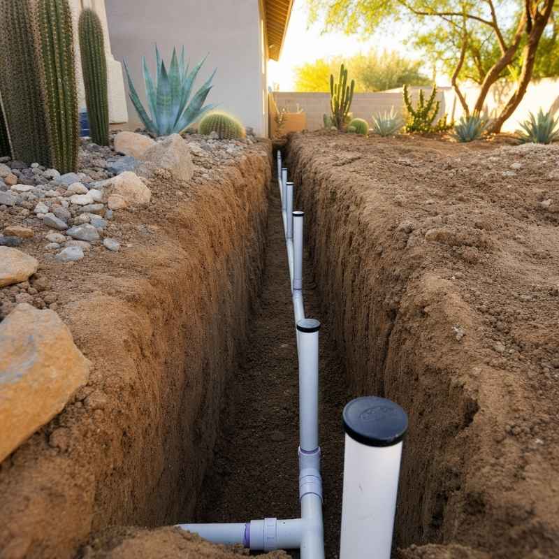 Trenching Sprinkler System Scottsdale